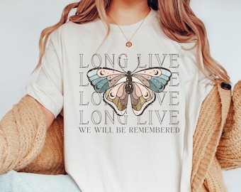 Longue vie à la chemise, Taylor Shirt, Paroles de chanson longue vie, Taylor Merch, Eras Concert Tour, All Too Well, Getaway Car, Rep Merch, Problèmes de champagne