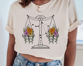 Koszulka zodiakalna Libra, Koszulka zodiakalna Libra, Koszulka zodiakalna Libra, Koszulka zodiakalna, Koszulka astrologiczna Libra, Prezent dla Libra, Astrologia, Prezent dla Zodiaku, Koszulka z horoskopem