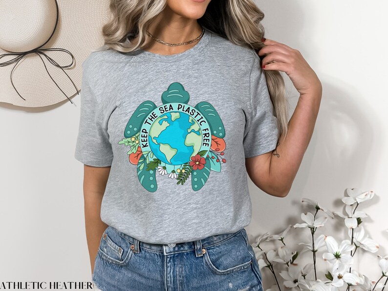 Keep the Sea Plastic Free Shirt, Earth Day Shirt, Turtle Shirt, Plastic ...