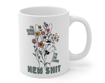 Mug en céramique lyrique, Mug Taylor, Taylor Merch, Eras Concert Tour, Rep Merch, Mirrorball, Betty, Cardigan, Août, Cadeau Taylor