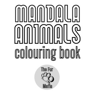 Animal Mandala Colouring Book. Digital Download. Colouring Pages. Mandala Patterns.