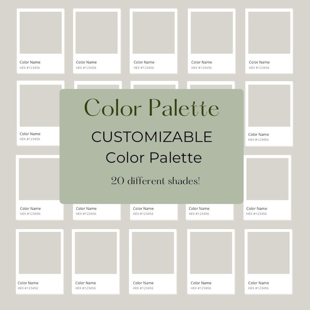 COLOR PALETTE TEMPLATE Canva Color Palette Color Swatches Kit Custom COLOR PALETTE TEMPLATE Canva Color Palette Color Swatches Kit Custom