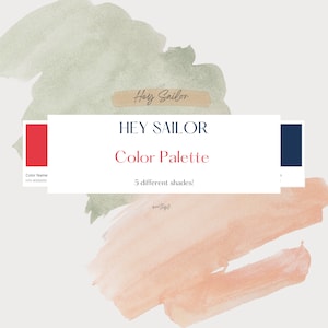 HEY SAILOR Color Palette • Color Palette • Color swatches • Procreate Swatches
