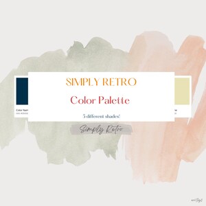 Paleta de colores SIMPLY RETRO • Paleta de colores • Muestras de color • Muestras de procrear