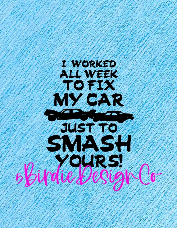 Demolition Derby SVG SVG PNG Shirt Design Derby Design | Etsy