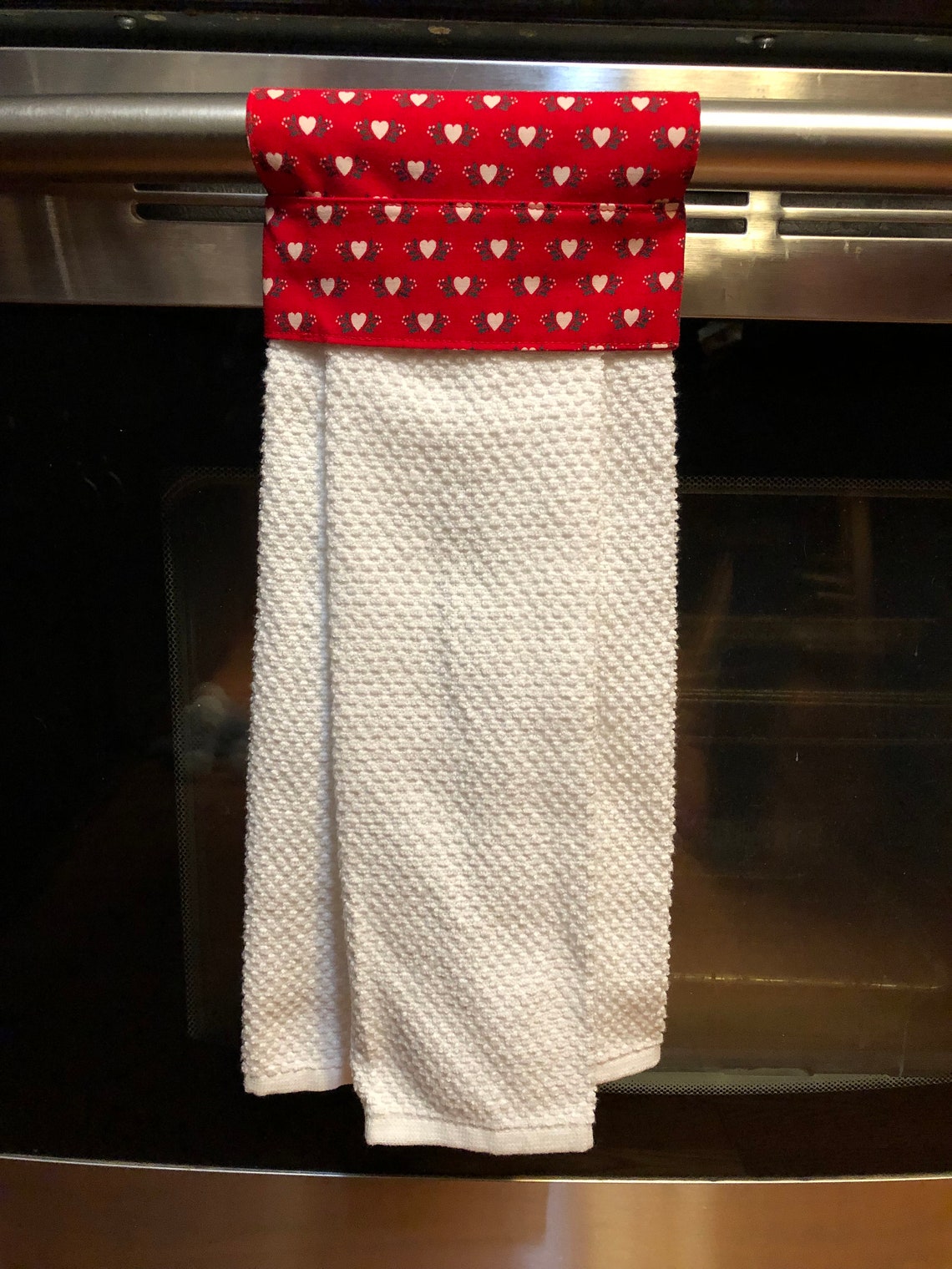 Hanging Kitchen Towel Valentine's Day Towels Love Etsy