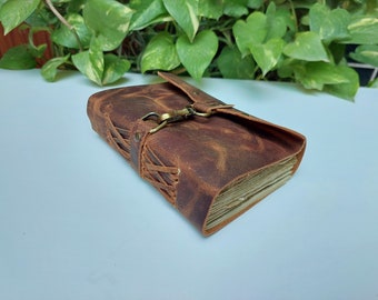 Personalized Leather Journal Notebook Refillable, Genuine Leather Travel Journal, Antique A5 Notebook Cover