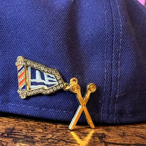 Barber Pole and Scissor New Era Frame Pin