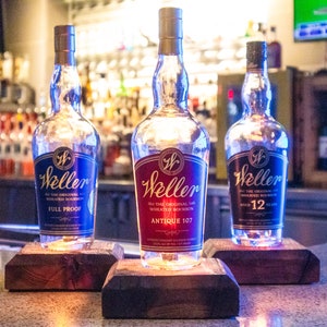 Weller Bourbon Whiskey Lamp | Bourbon Gifts | Whiskey Decor | Man Cave