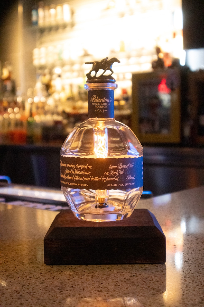 Horse Topper Bourbon Whiskey Lamp | Bourbon Gifts | Whiskey Decor | Man ...