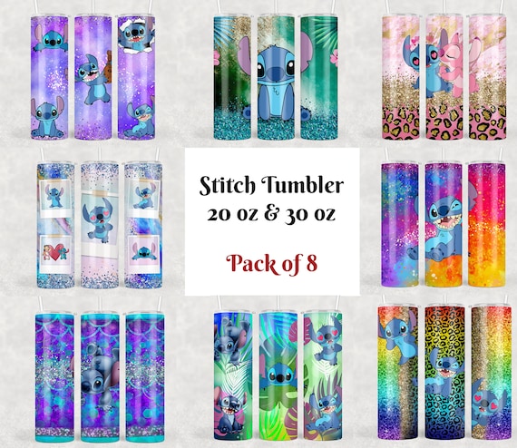 20 Oz & 30 Oz Stitch Pack of 8 Tumbler Sublimation Design | Wrap | Digital Download | PNG download