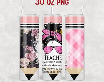 30 oz Skinny Tumbler Sublimatie Ontwerpsjabloon PNG Leraar leven 30oz Tumbler sublimatie ontwerp | 30oz bekerverpakking | 30 oz tuimelaar png