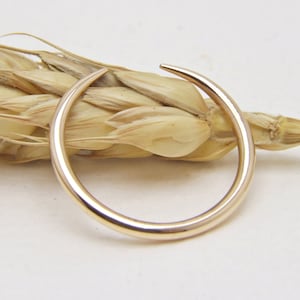 10K Solid Rose Gold 1.6mm Thick Open Gap Ring, 10K Solid Gold Wedding Band, Gold Band Real Handmade.
