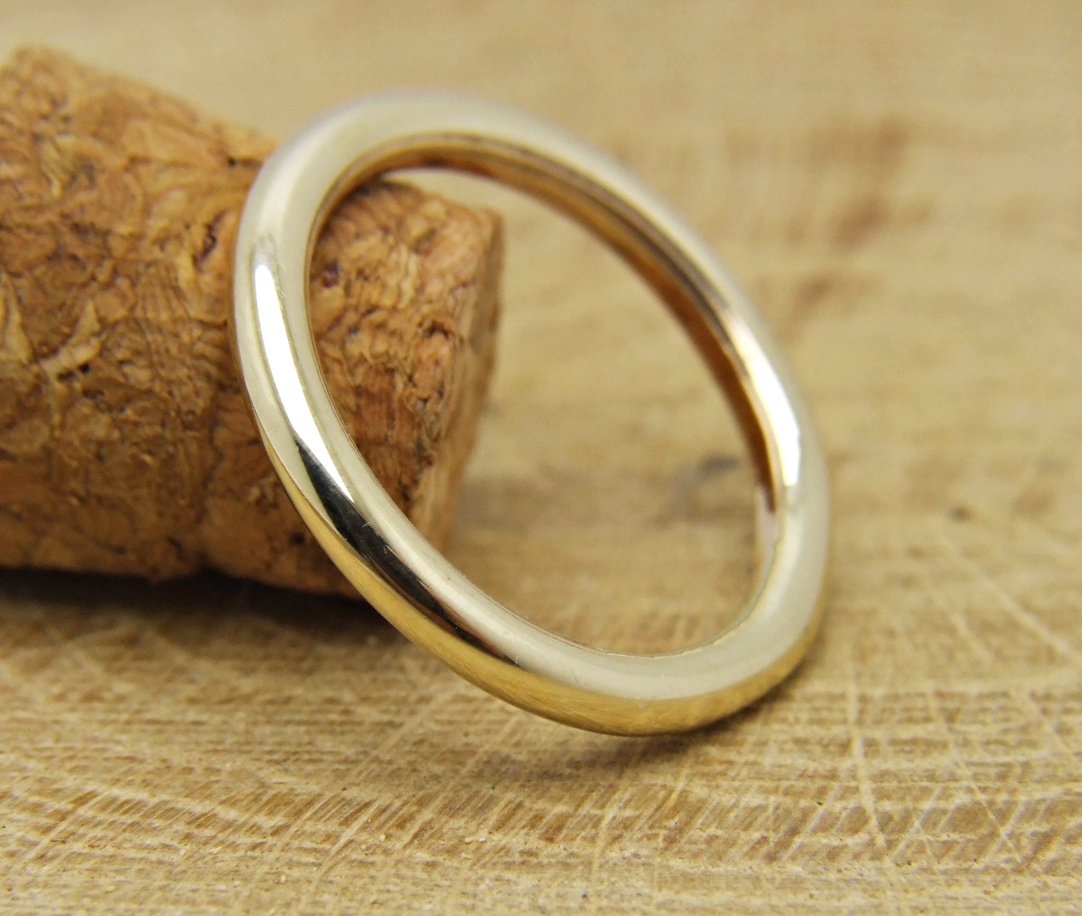 10k Yellow Gold Wave Band Thumb Ring - High Polish Finish, Size 5.5, Handcrafted Simple Design, Classic Jewelry For Everyday Wear - View #9