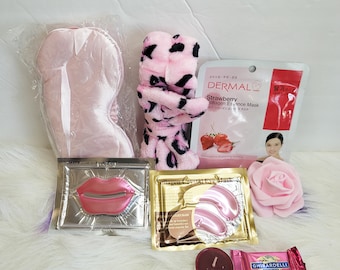 Pink Unicorn Girls Gift Box, Birthday Gift for Girls, Christmas Gift for  Girls, Tween Girl Gift, Self Care Girls Gift, Nails, Sleep Mask. 