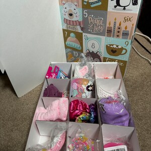 12 Days GIRLS Christmas Surprise box, Christmas gift box for kids, Christmas Surprise for Kids, Selfcare Gift for Kids image 5