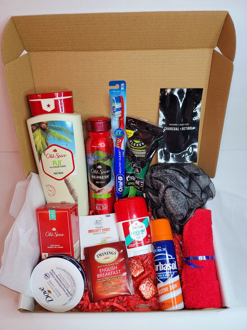 Self Care Gift Box for Him Skincare Pamper Hamper Box for Etsy