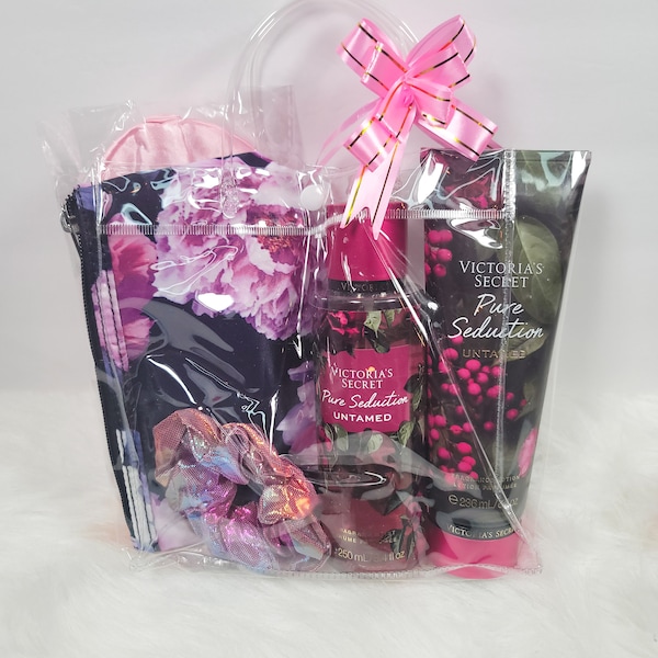 VICTORIA SECRET Gift Bag, Self care Gift Bag For women, Skin Care Set, Spa Bag, Relaxation Gift for Her, Birthday Gift Set Valentines Gift.