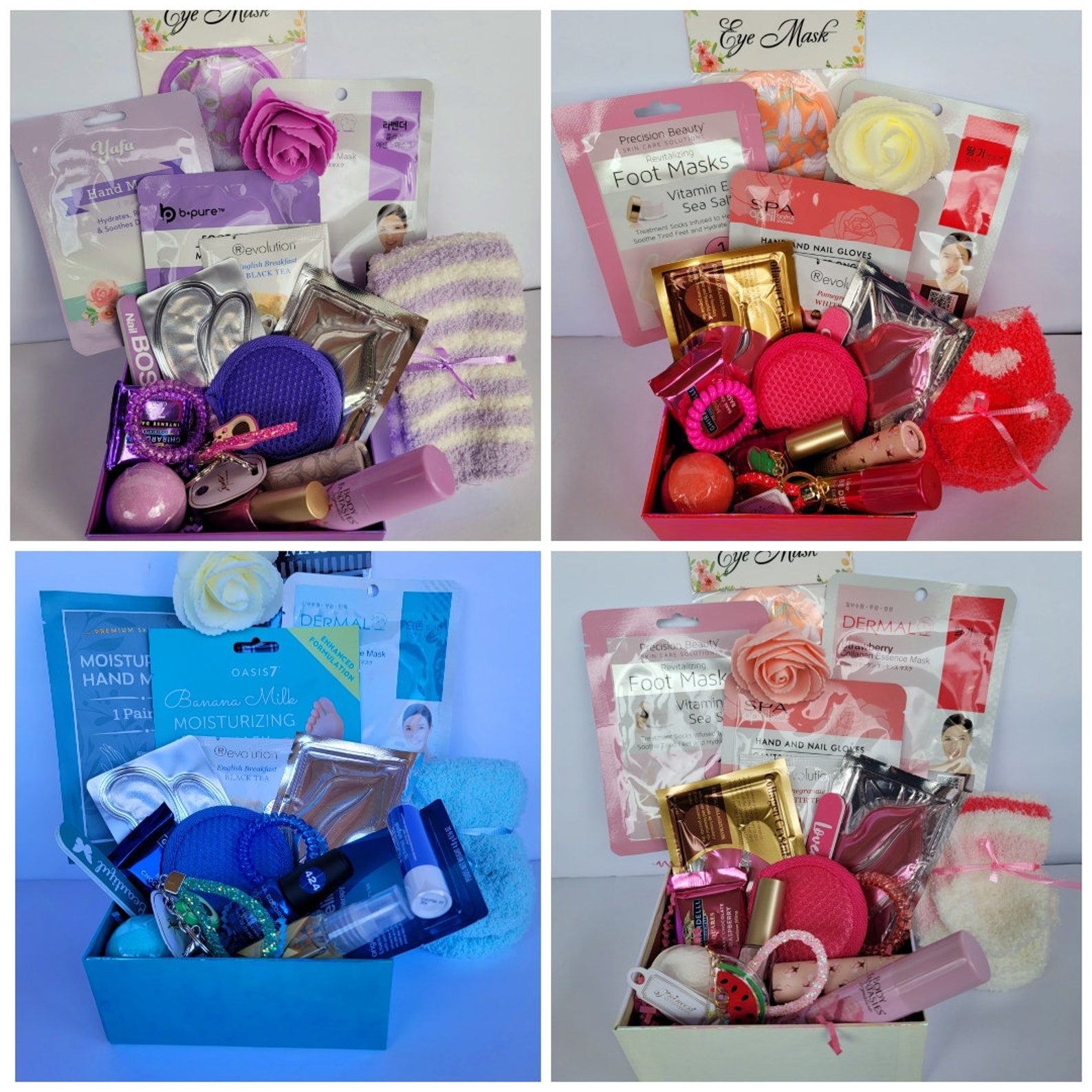 Self Care Gift Box for Her, Skincare Pamper Hamper Box, Gift for Teen