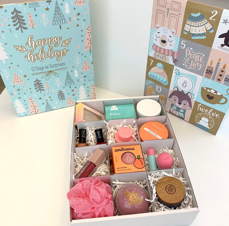 12 Days GIRLS Christmas Surprise box, Christmas gift box for kids, Christmas Surprise for Kids, Selfcare Gift for Kids image 4