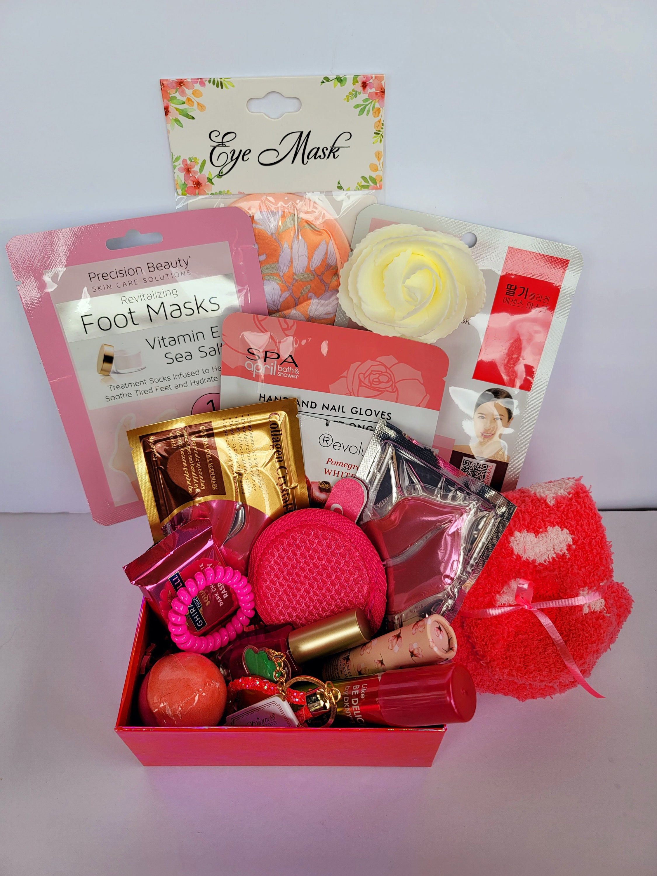 Self Care Gift Box for Her, Skincare Pamper Hamper Box, Gift for Teen Girls  and Women, Birthday Gift, Mother's Day Gift Box, Valentines Gift 