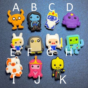 11 PCS Adventure Time Cartoon Soft PVC Shoe Charm - Set or Choices