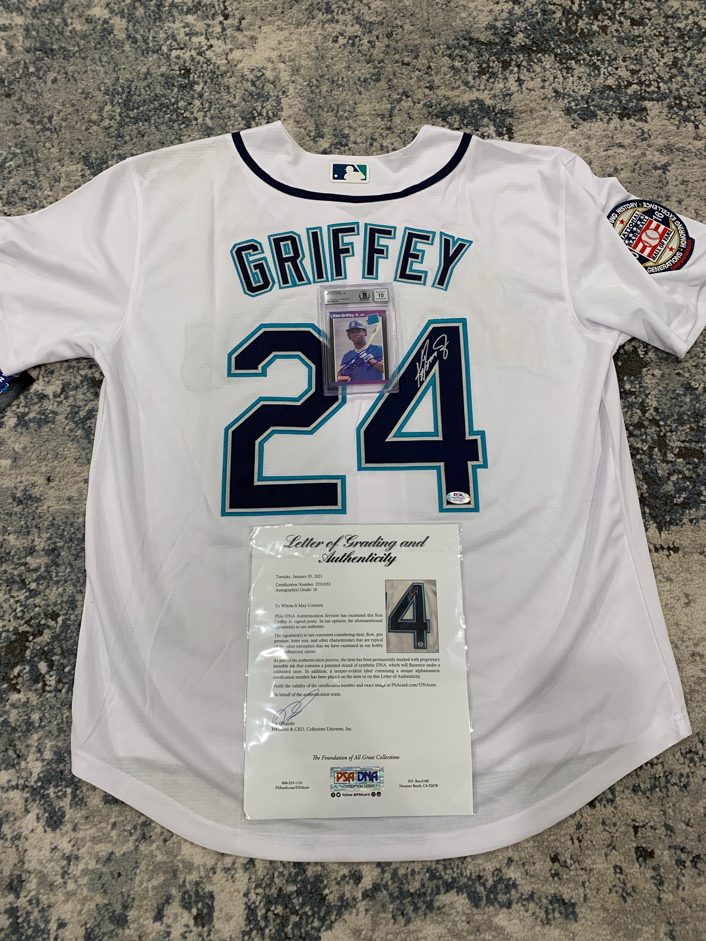 AUTHENTIC Signed Ken Griffey Jr. Rookie ERROR Card Certified - Etsy