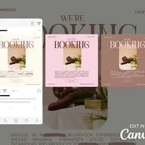 Masseur Instagram Template: Medspa Social Media (Canva)