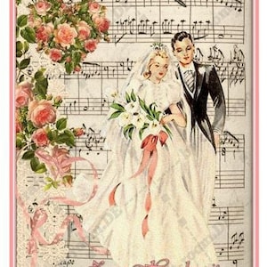 Hochzeitskarte, Glückwunschkarte zur Hochzeit, Vermählung, Trauung