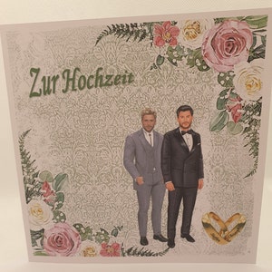 Hochzeitskarte Männer