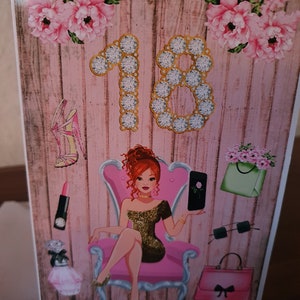 18. Geburtstag Karte Mädchen