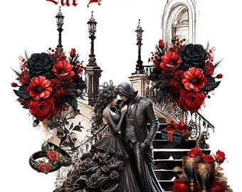 Hochzeitskarte Gothic