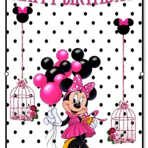 Kindergeburtstagskarte Minnie Mous
