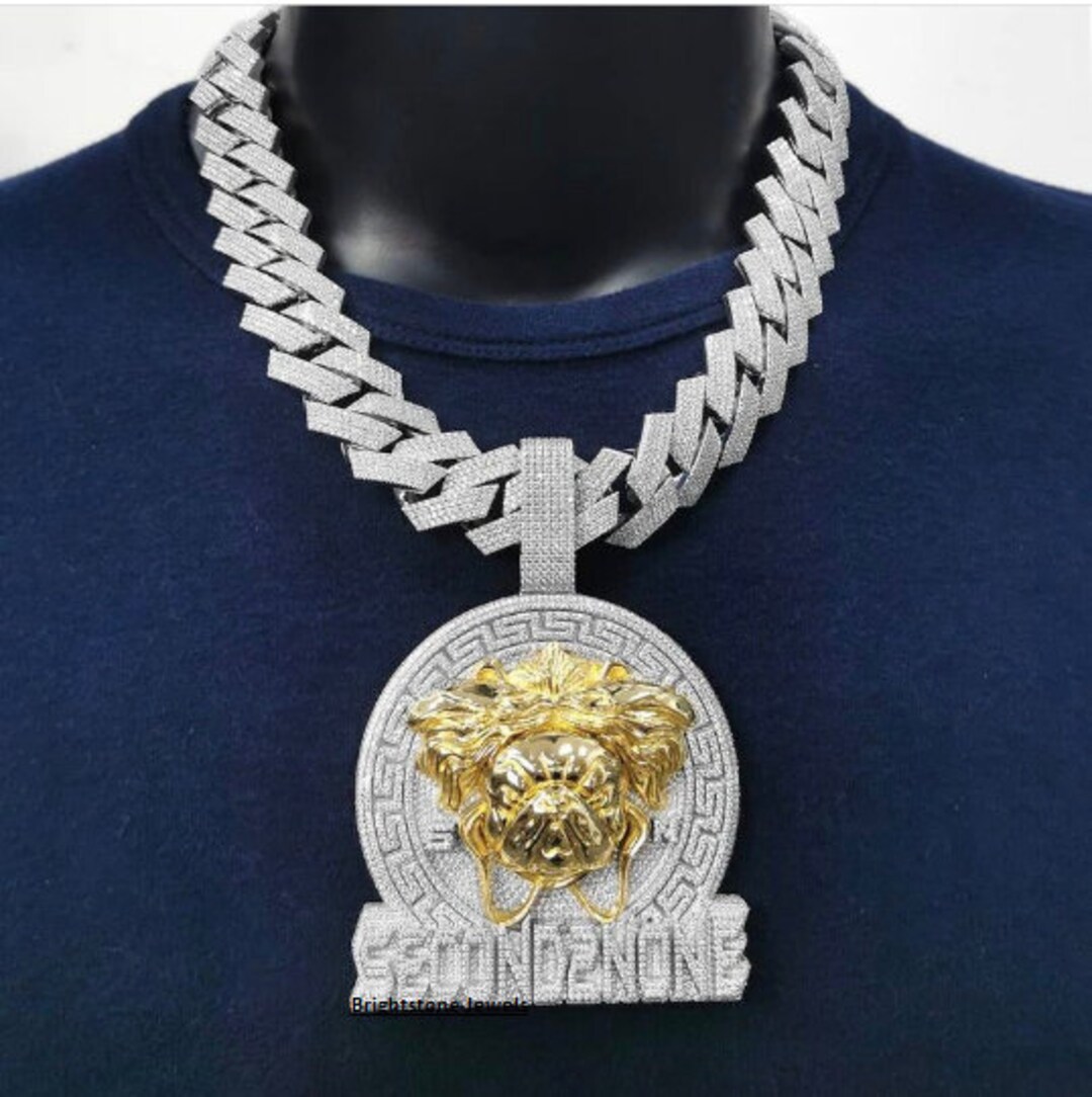 thumbnail image 2 of Men's Stainless Steel Lion King Face Pendant - Gold/Silver/Black Plated (Choose Color) 2 of 4