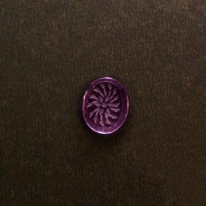 Sunshinegems  Amethyst  Amethyst Faceted Carving Oval Shape Peacock  Natural Crystal Gemstone Birthday Jewelry Making Gemstone 13.8 Cts.