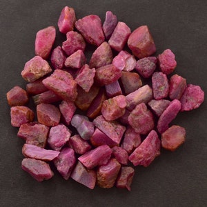 Raw Red Ruby Gemstone Lot: Natural Stones for Crafting & Healing