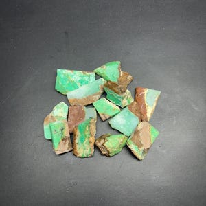 Raw Chrysoprase Crystal Lot: Natural Gemstone for Jewelry Making