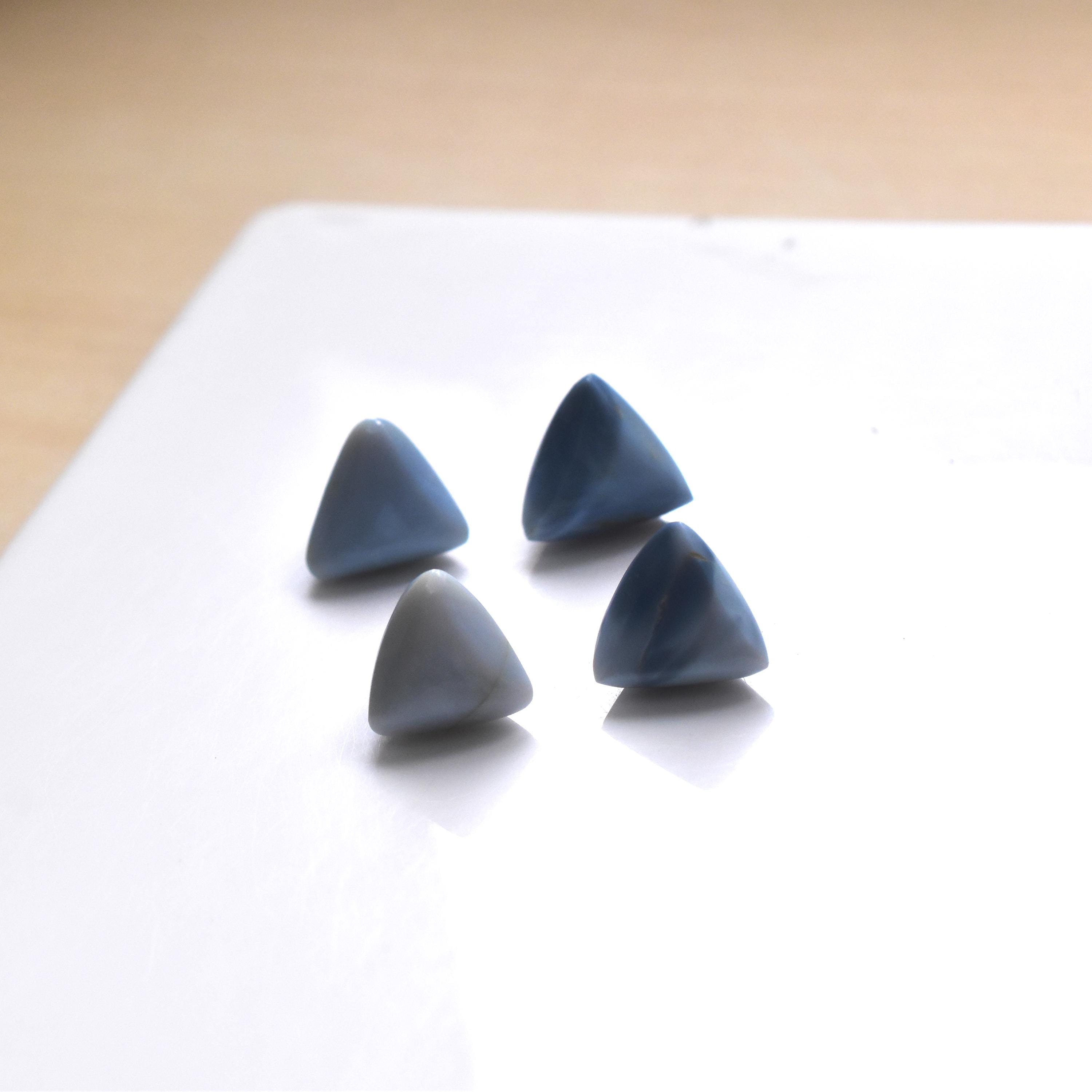 天然ブルーオパール宝石: AAA+ ファンシーピラミッドシェイプ。 - Etsy