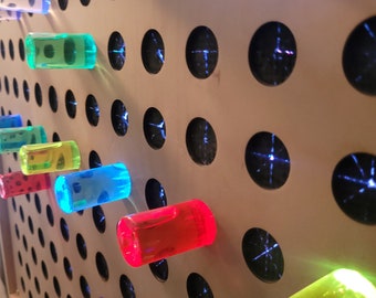 DIY Acrylic Water Peg Kit for Giant Lite Bright | LED Brite Light Pegboard DIY Pegs | Rods