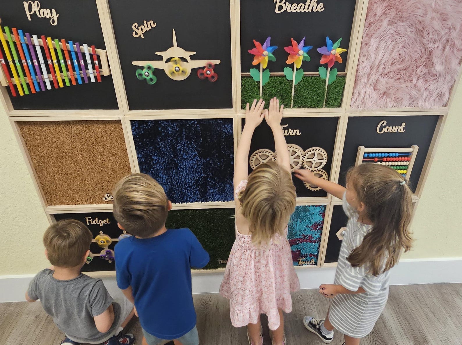 15 Panel Sensory Wall Wall-mounted Activity Boards ABA Therapy Toys for ...