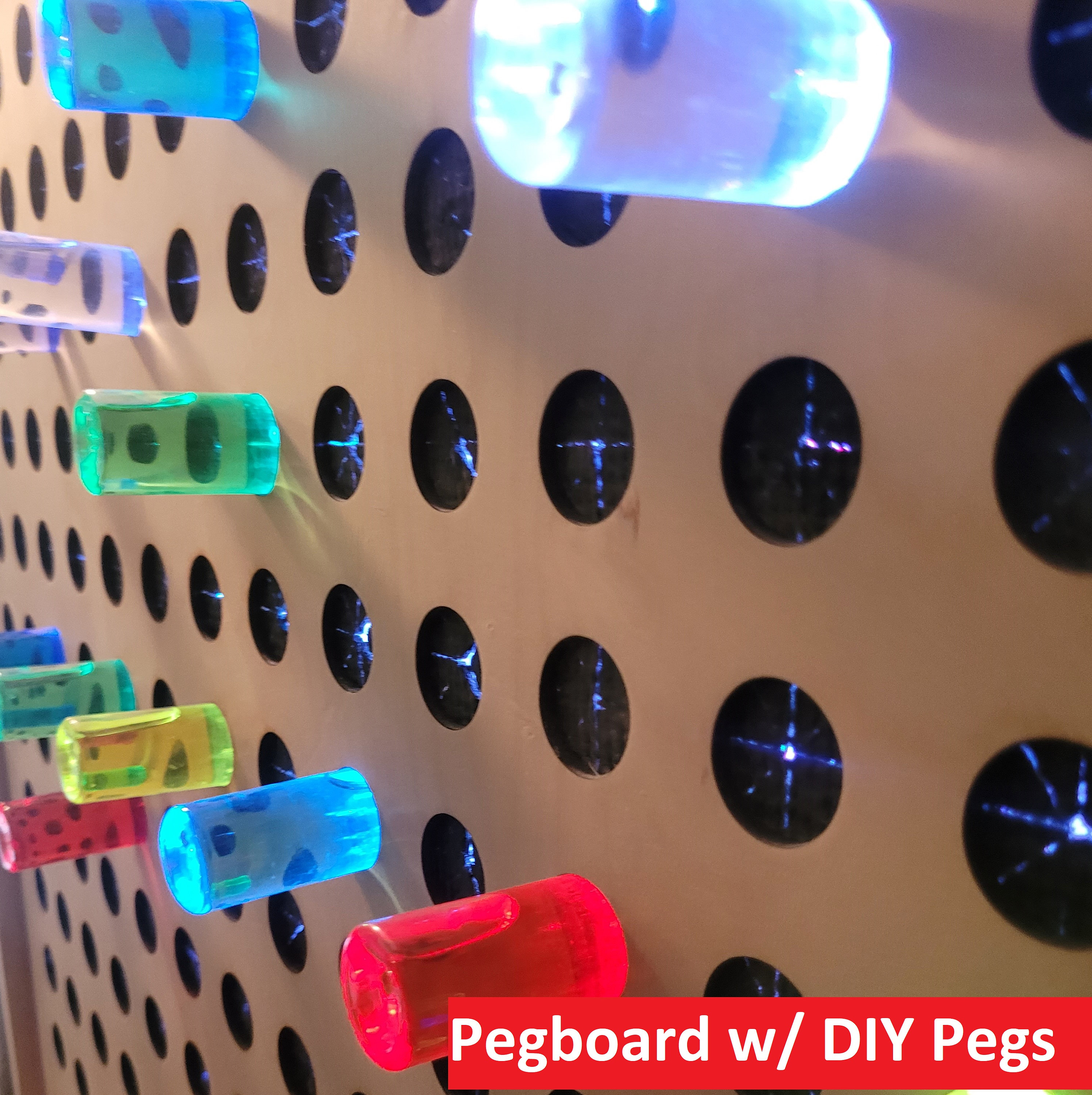 Peg Led 4-ft Giant LED Pegboard | Bright Lite Peg Board | Sensory Crafters ...