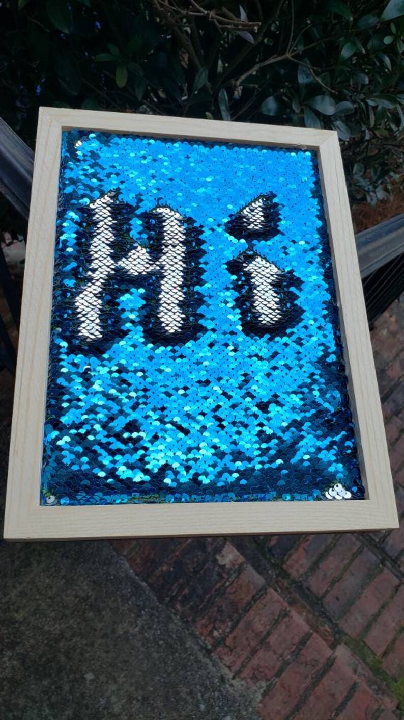 Reversible Sequin Board for Kids Flip Sequins Autism Sensory - Etsy