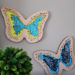 Butterfly Sequin Boards for Sensory Play & Therapy | ADHD, Dementia, Stress Relief | Educational Tools | Schools, Libraries Dentist Mermaid