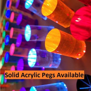 Wall-Mountable Giant Bright Light Peg Board - A Jumbo-Sized Take on a Classic (Giant bright LED Light Pegboard Lightbox LED Wall Panel 120 Solid Acrylic