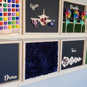 Sensory Wall 10 Panels Interactive Activity Wall Sensory Boards Busy Board Autism Sensory Toy ADHD, Dementia Montessori Occupational Therapy