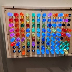 Wall-Mountable Giant Light Peg Board - A Jumbo-Sized Take on a Classic (Giant bright light LED Pegboard, Giant Brite Lite Wall  Pegboard)