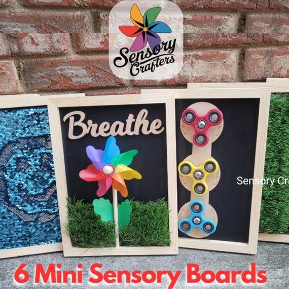 6-pack mini sensory boards (12"x9") Sensory board for autism. Small sensory boards...