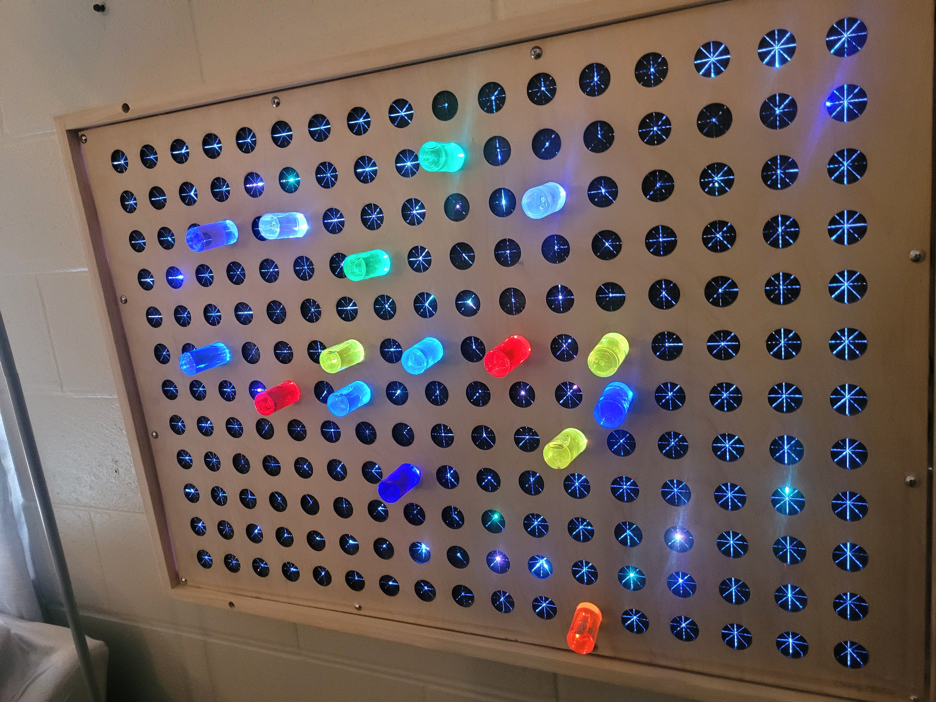 DIY: Large Light Up Pegboard For Your Kids Playroom