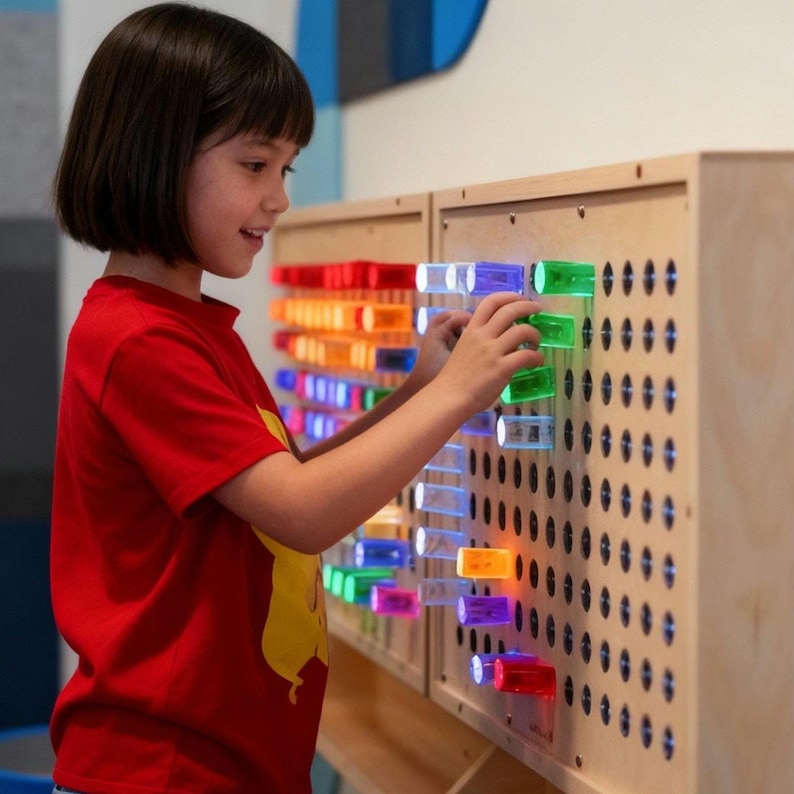 Wall-mountable Giant Bright Light Peg Board - A Jumbo-sized Take on a ...