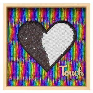 Rainbow Reversible Sequin Board with Mermaid Fabric Board, Flip Up Sequin Fabric, Rainbow Board